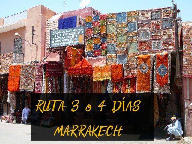 Marrakech en 3 días: Rutas con mapas