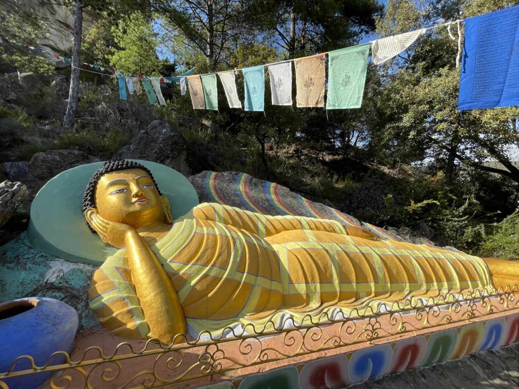 Buda tumbado Templo Budista de Panillo